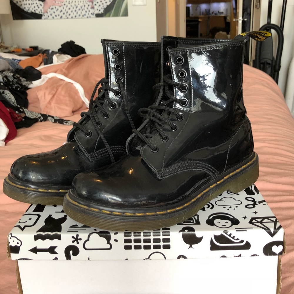 Doc Marten Patent Leather Boots